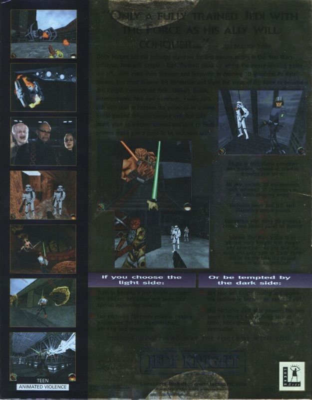Back Cover for Star Wars: Jedi Knight - Dark Forces II (Windows)