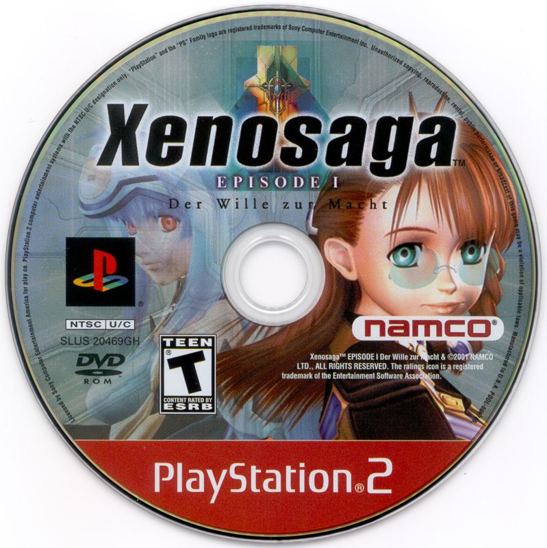 Media for Xenosaga: Episode I - Der Wille zur Macht (PlayStation 2) (Greatest Hits release)