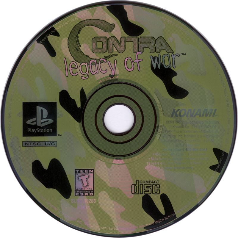 Media for Contra: Legacy of War (PlayStation)