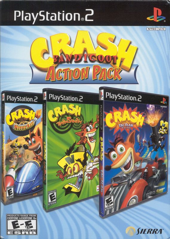 Front Cover for Crash Bandicoot Action Pack (PlayStation 2)