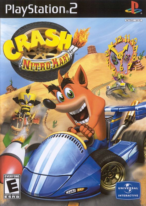 Other for Crash Bandicoot Action Pack (PlayStation 2): Crash Nitro Kart Keep Case - Front