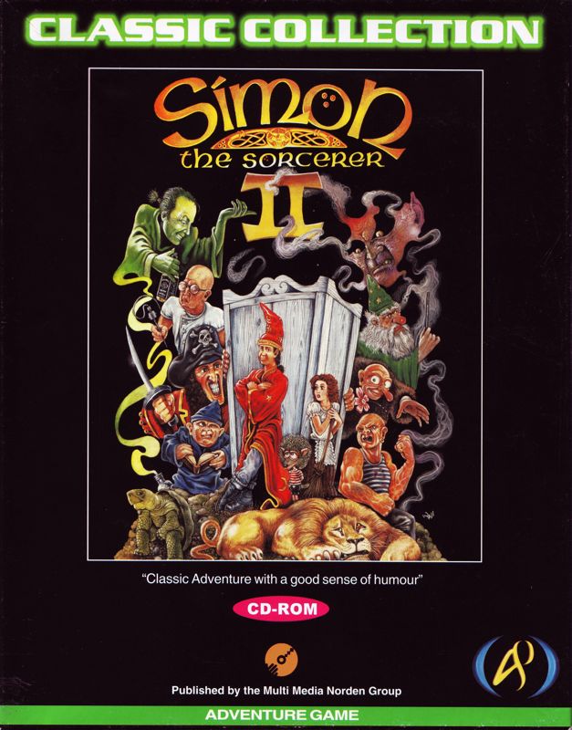 Front Cover for Simon the Sorcerer II: The Lion, the Wizard and the Wardrobe (DOS and Windows) (Classic Collection release)