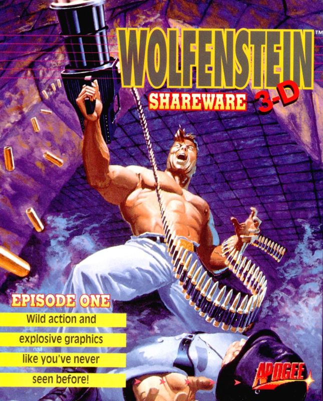 Front Cover for Wolfenstein 3D (DOS) (Shareware Version)