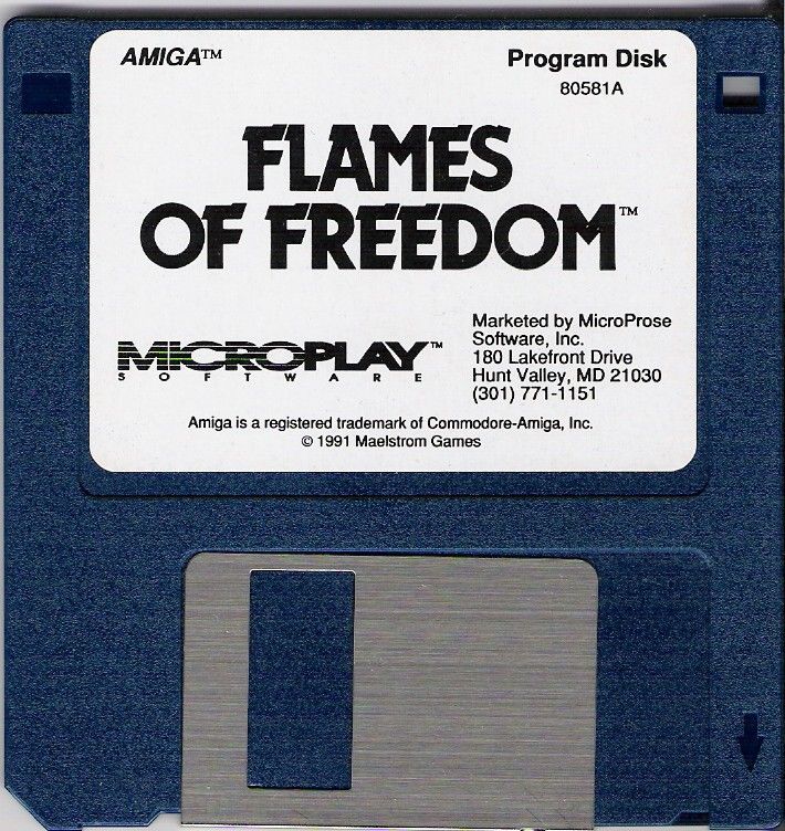 Media for Flames of Freedom (Amiga): Disk 1/2