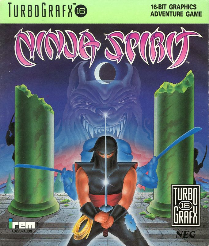 Front Cover for Ninja Spirit (TurboGrafx-16)