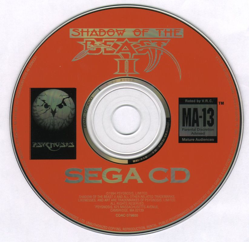 Media for Shadow of the Beast II (SEGA CD)