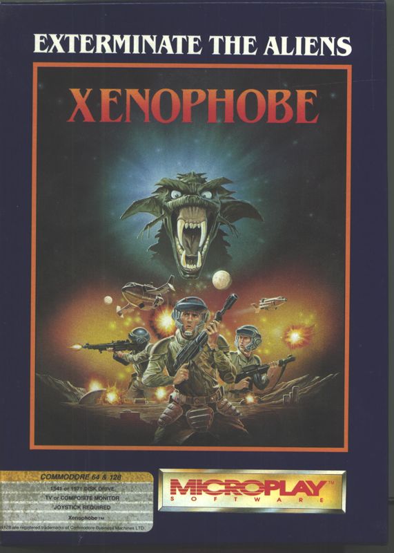 Front Cover for Xenophobe (Commodore 64)