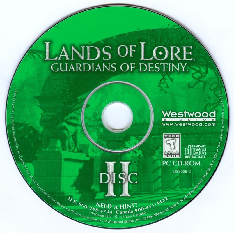Media for Lands of Lore: Guardians of Destiny (DOS and Windows): Disc II