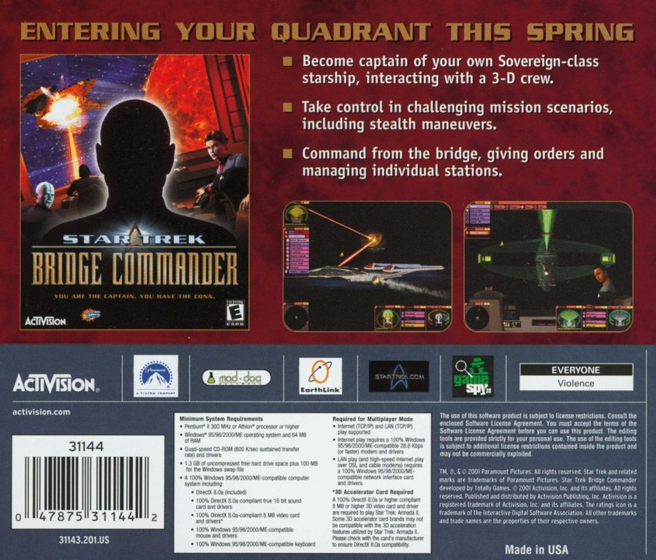 Other for Star Trek: Armada II (Windows): Jewel Case - Back