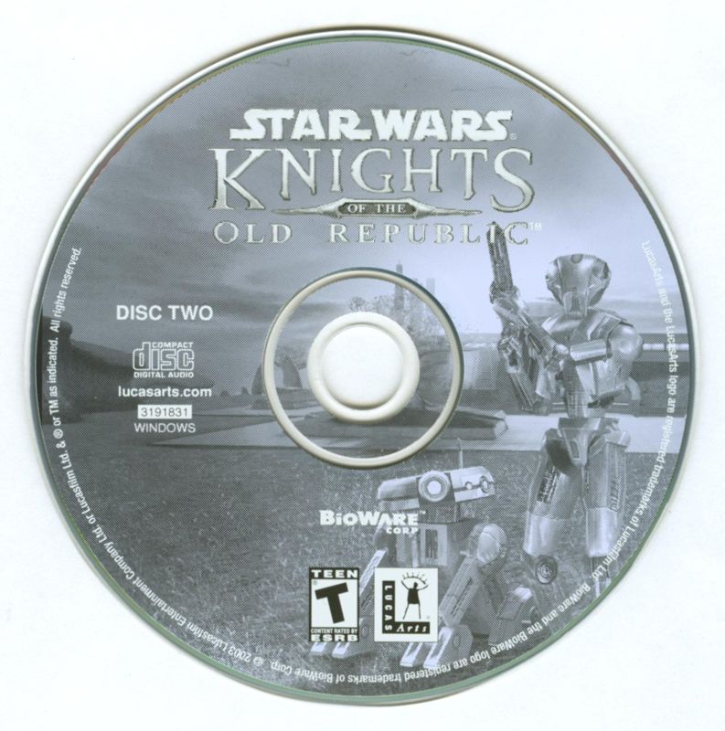 Media for Star Wars: Knights of the Old Republic (Windows): Disc 2