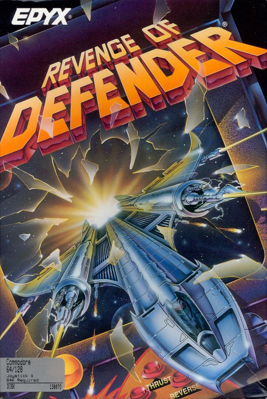 Front Cover for Revenge of Defender (Commodore 64)