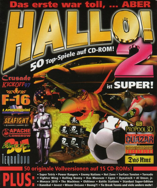Front Cover for Hallo 2! 50 Spiele Hits (DOS and Windows and Windows 3.x)
