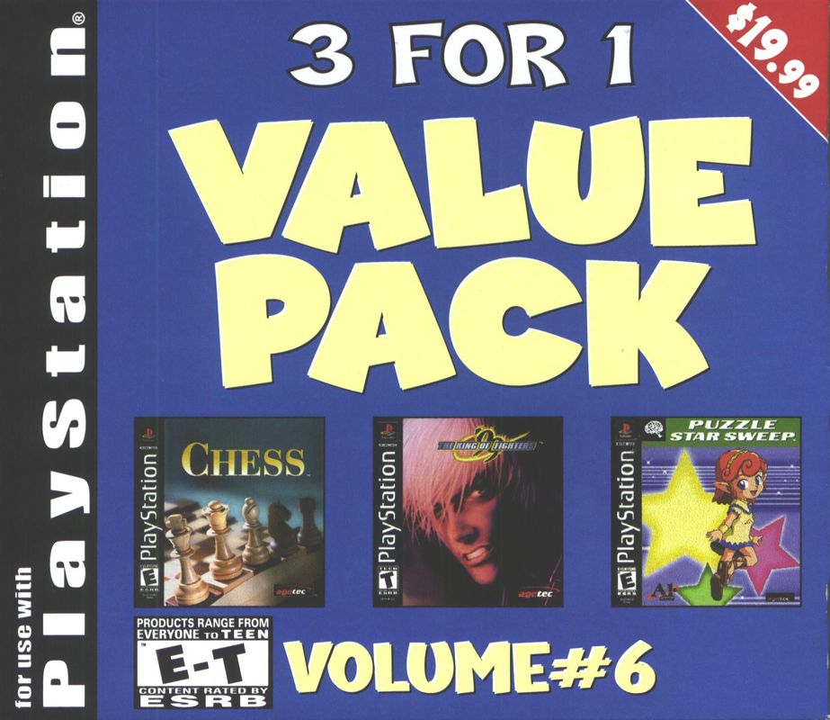 Front Cover for 3 for 1 Value Pack: Volume #6 (PlayStation)