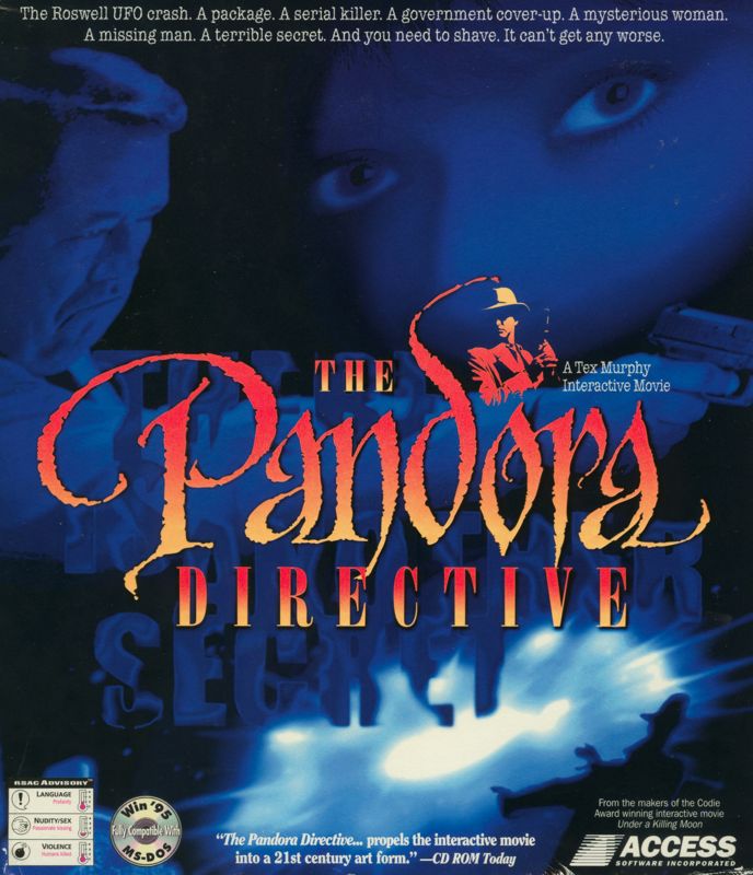 Front Cover for The Pandora Directive (DOS)