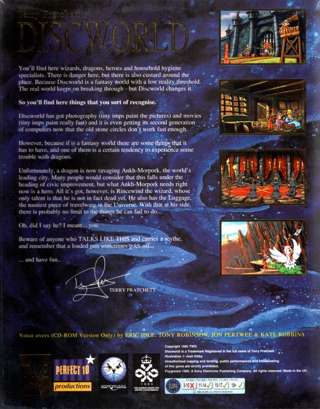 Back Cover for Discworld (DOS) (Limited Edition)