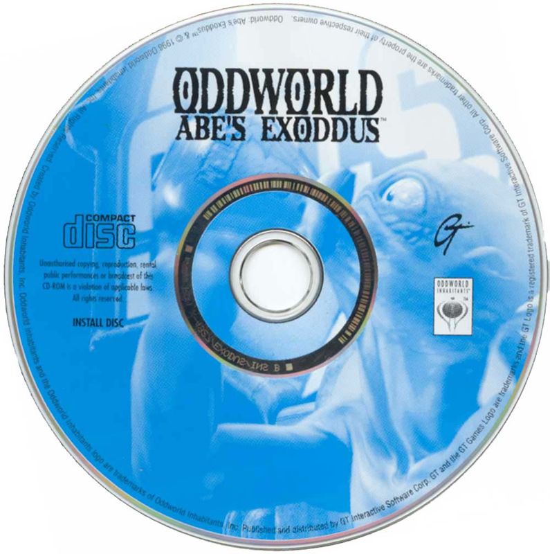 Media for Oddworld: Abe's Exoddus (Windows): Install CD