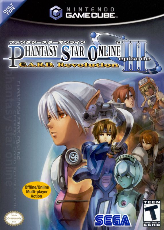 Front Cover for Phantasy Star Online: Episode III - C.A.R.D. Revolution (GameCube)