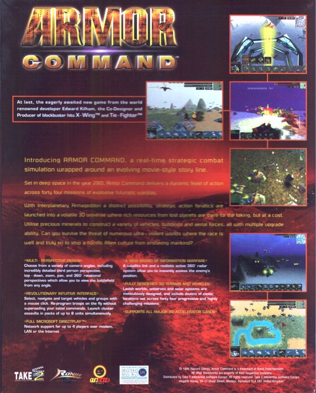 Back Cover for Armor Command (Windows)