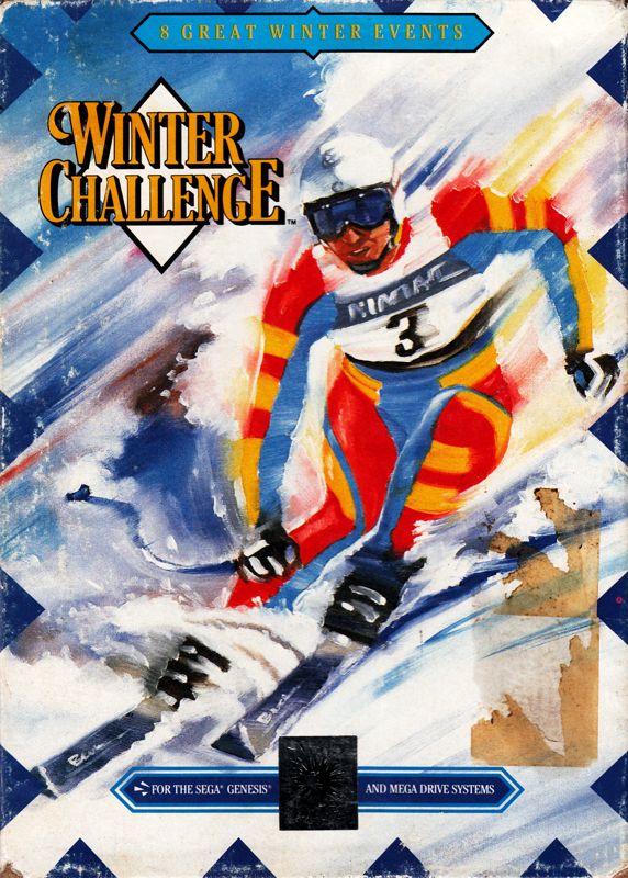 Front Cover for The Games: Winter Challenge (Genesis) (Unlicensed Ballistic release in a cardboard box)