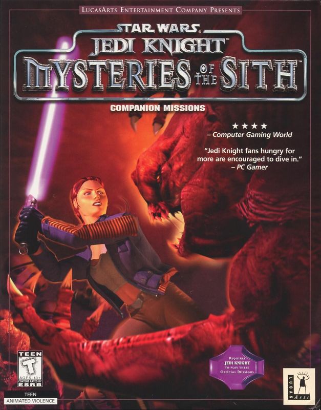 Front Cover for Star Wars: Jedi Knight - Mysteries of the Sith (Windows) (Second release)