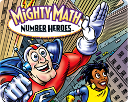 Front Cover for Mighty Math Number Heroes (Windows) (GameTap release)
