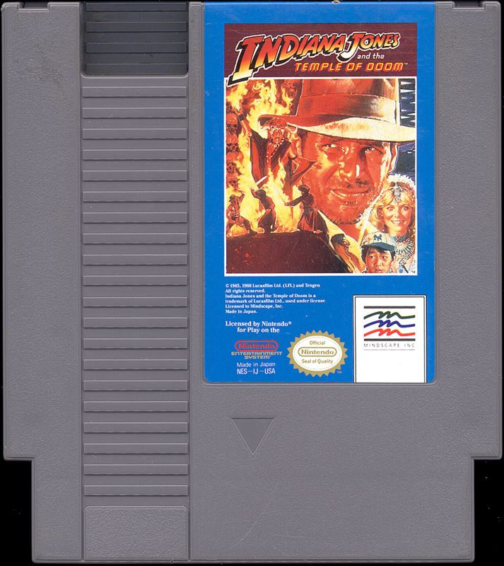 Media for Indiana Jones and the Temple of Doom (NES) (Licensed Mindscape Version)