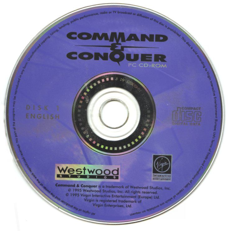 Media for Command & Conquer (DOS) (Time Computers PC (1997) OEM Version): Disc 1 - GDI