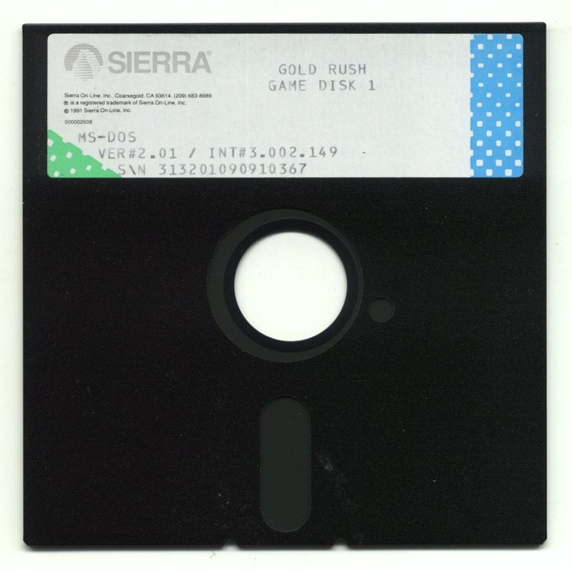 Media for Gold Rush! (DOS): 5 1/4" Disk 1/5