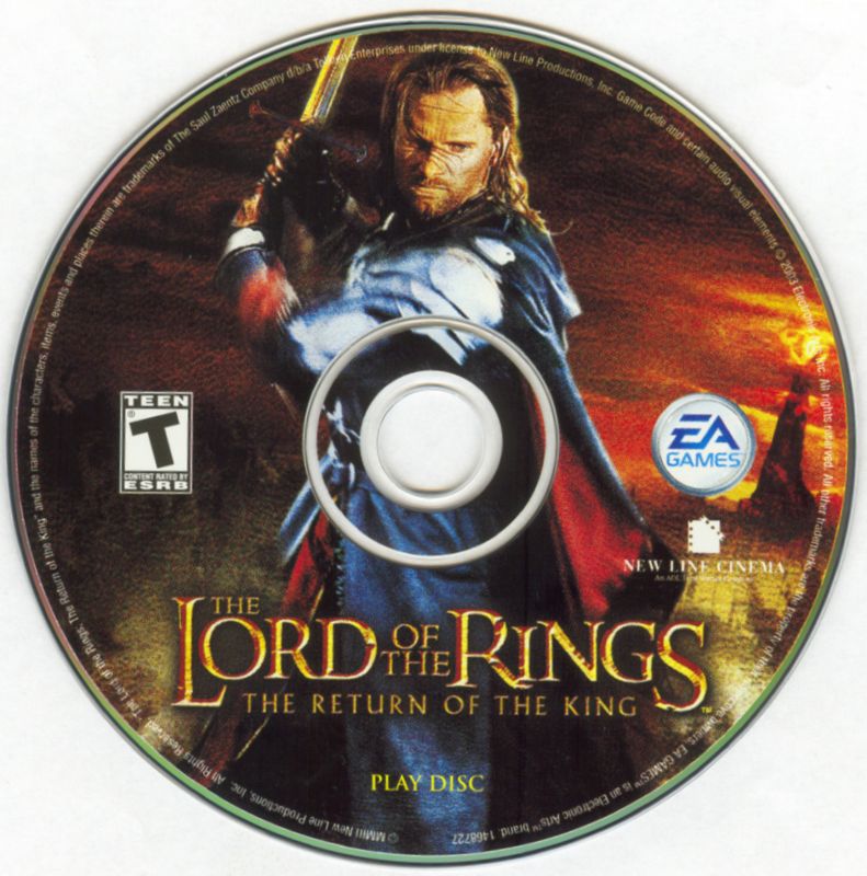 Media for The Lord of the Rings: The Return of the King (Windows) (CD-ROM version): Play Disc