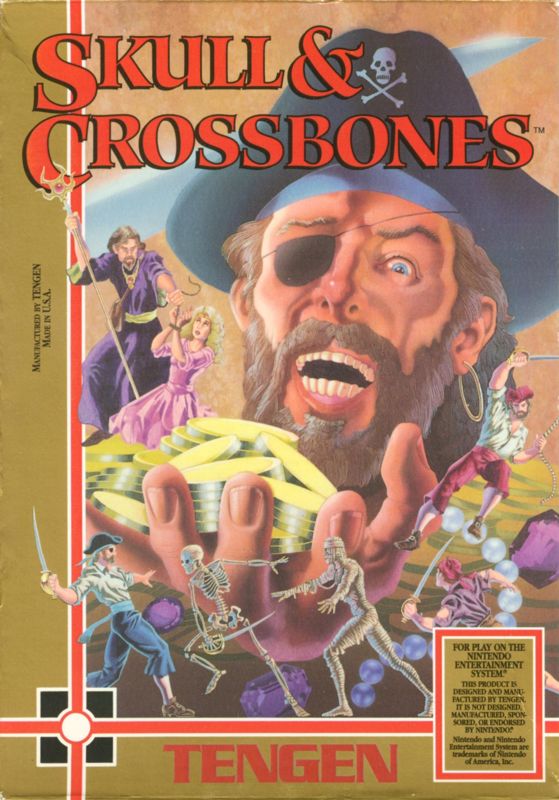 Front Cover for Skull & Crossbones (NES)