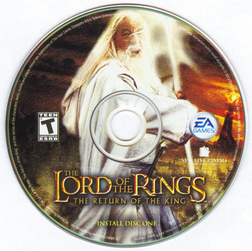 Media for The Lord of the Rings: The Return of the King (Windows) (CD-ROM version): Install Disc 1