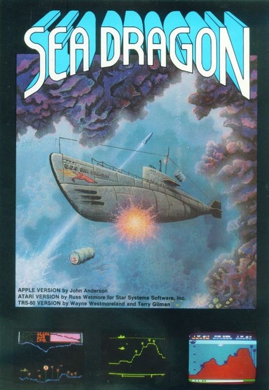 Front Cover for Sea Dragon (Atari 8-bit)