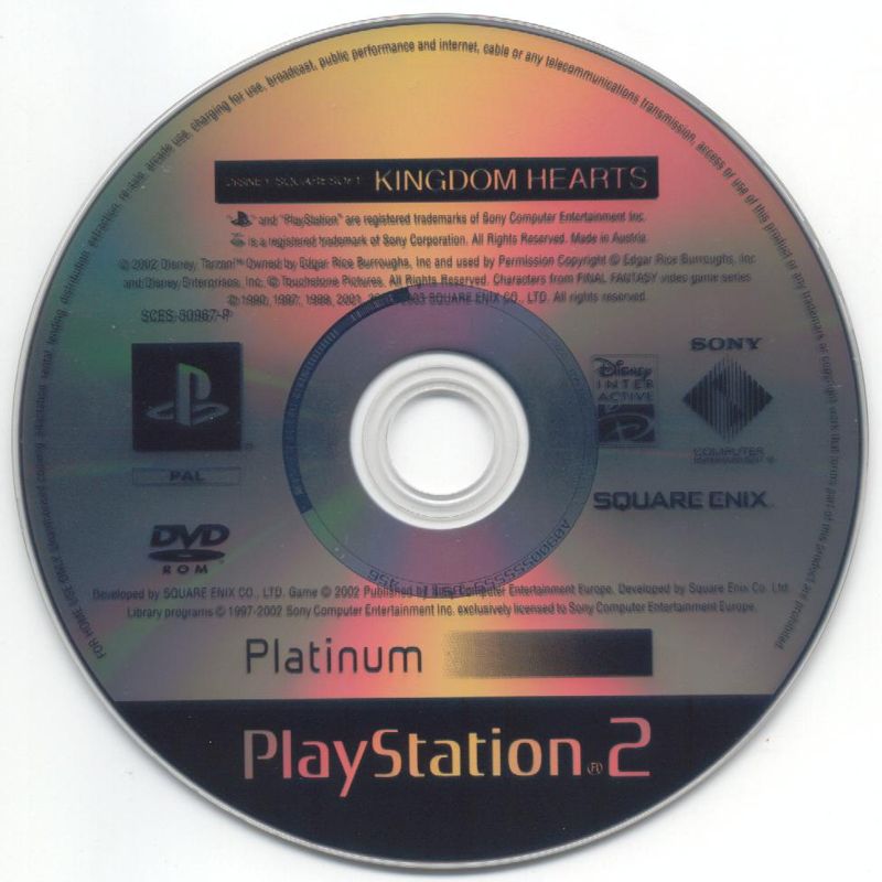 Media for Kingdom Hearts (PlayStation 2) (Platinum release)