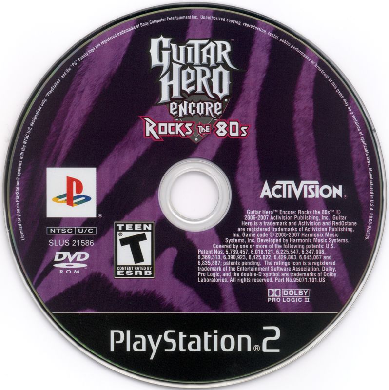 Media for Guitar Hero Encore: Rocks the 80s (PlayStation 2)