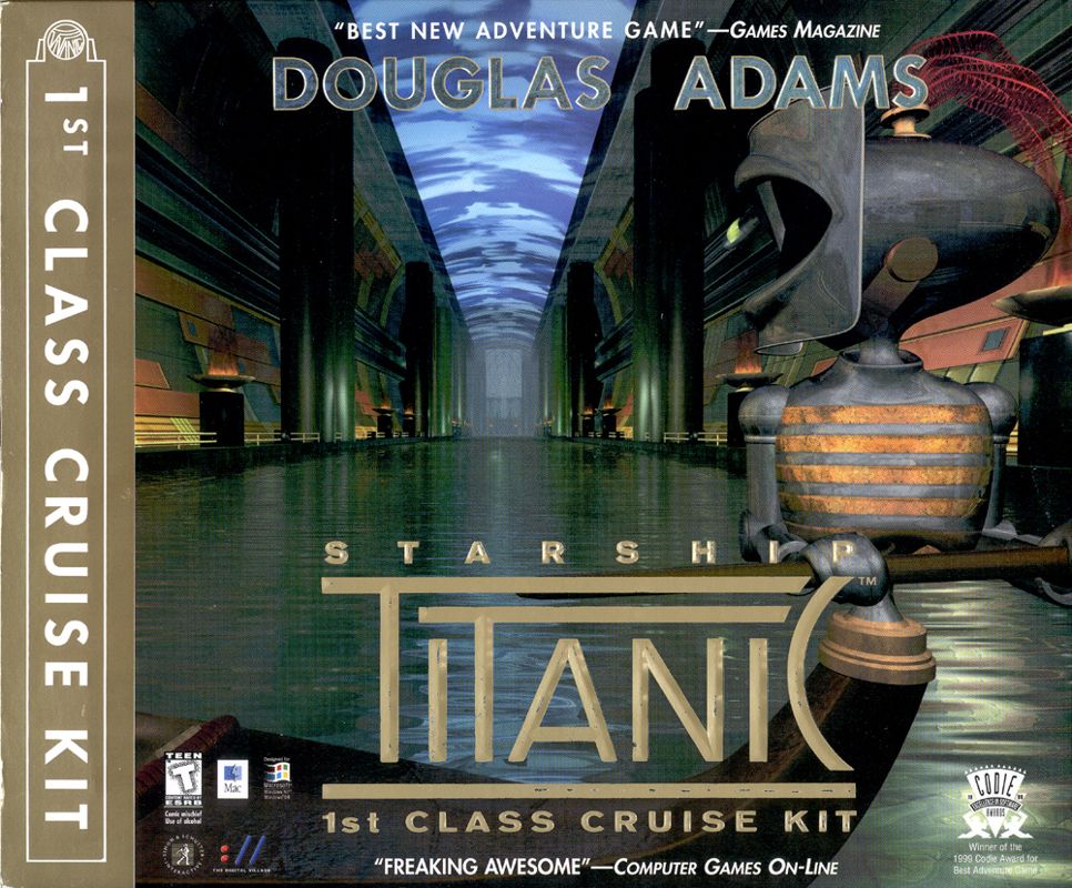 Front Cover for Starship Titanic (Macintosh and Windows) (1st Class Cruise Kit release)