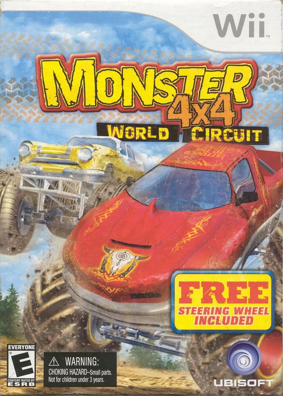 Front Cover for Monster 4x4: World Circuit (Wii) (Steering Wheel bundle)