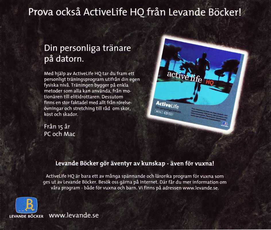 Other for Svea Rike III (Windows): Jewel Case - Back