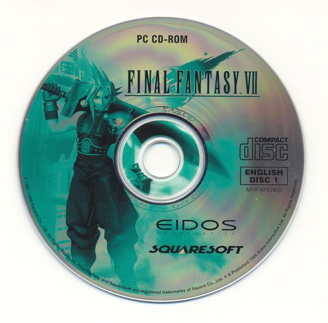 Media for Final Fantasy VII (Windows): Disc 1/4