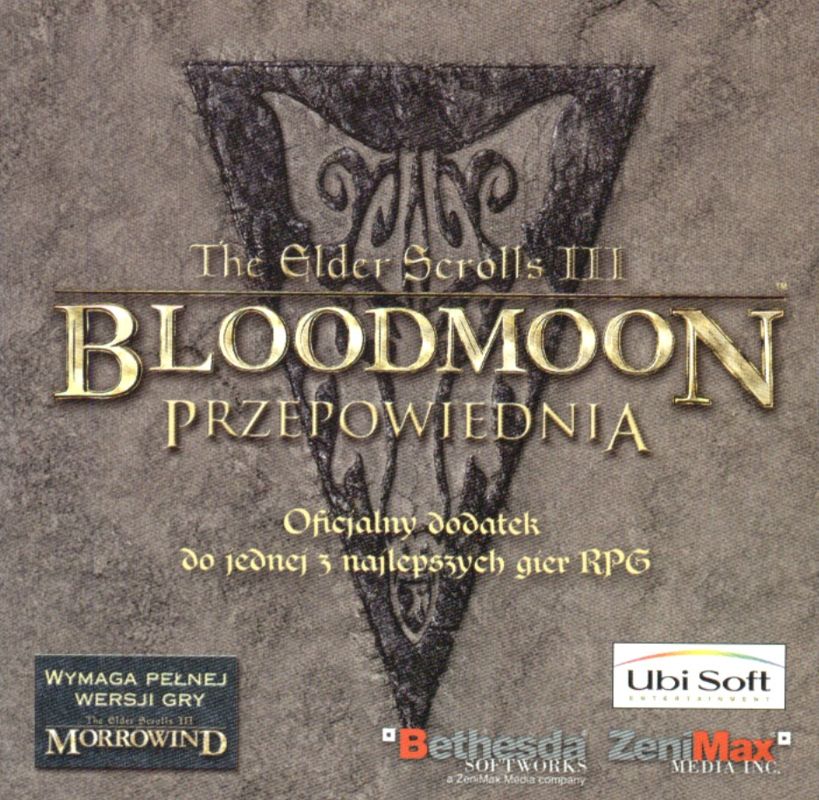 Other for The Elder Scrolls III: Bloodmoon (Windows): Jewel Case - Front