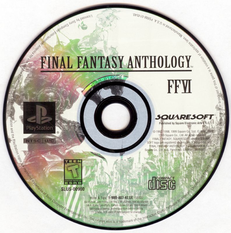 Media for Final Fantasy Anthology (PlayStation): FFVI Disc