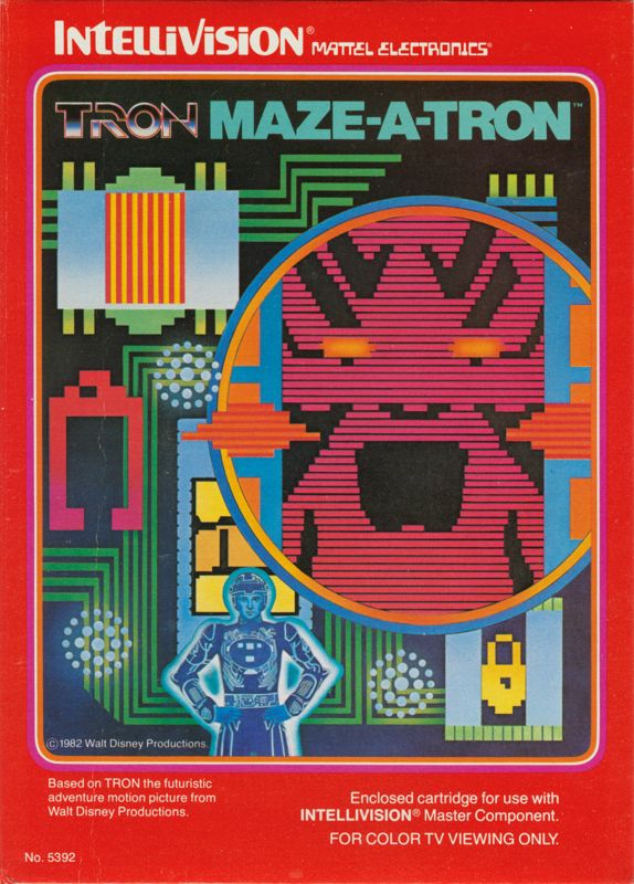 Front Cover for Tron: Maze-A-Tron (Intellivision)