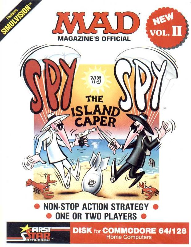 Front Cover for Spy vs. Spy: The Island Caper (Commodore 64)