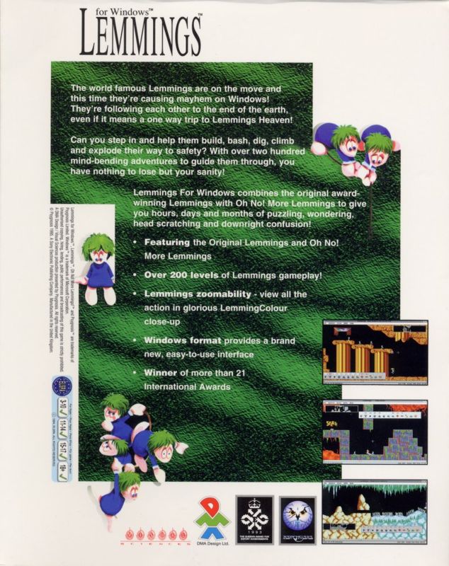 Lemmings and Oh No! More Lemmings Game Boy Color