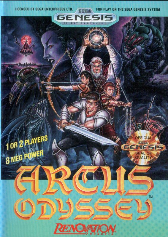 Front Cover for Arcus Odyssey (Genesis)