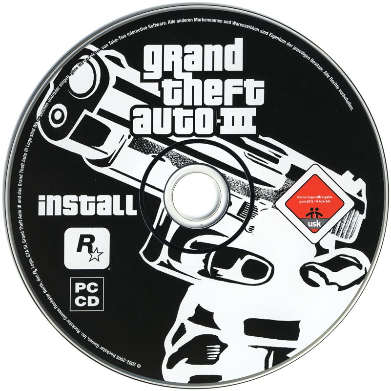 Media for Grand Theft Auto III (Windows) (Budget release): Disc 1