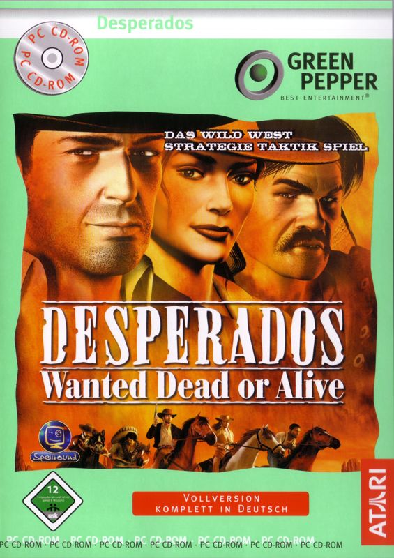Front Cover for Desperados: Wanted Dead or Alive (Windows) (Green Pepper release)