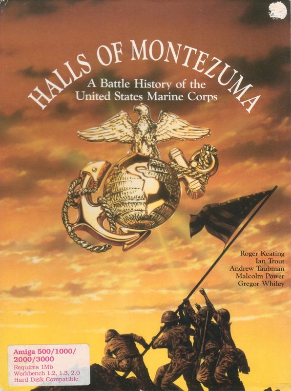 Front Cover for Halls of Montezuma: A Battle History of the United States Marine Corps (Amiga)