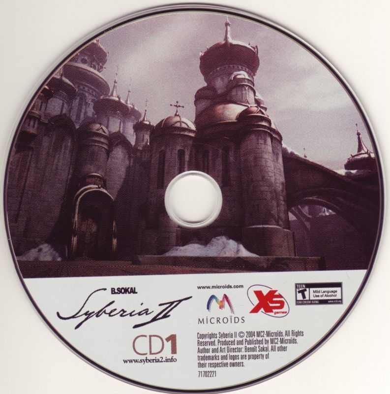 Media for Syberia II (Windows): Disc 1