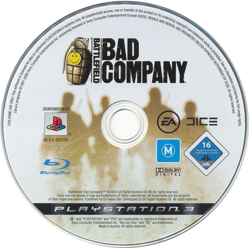 Battlefield Bad Company cover or packaging material MobyGames