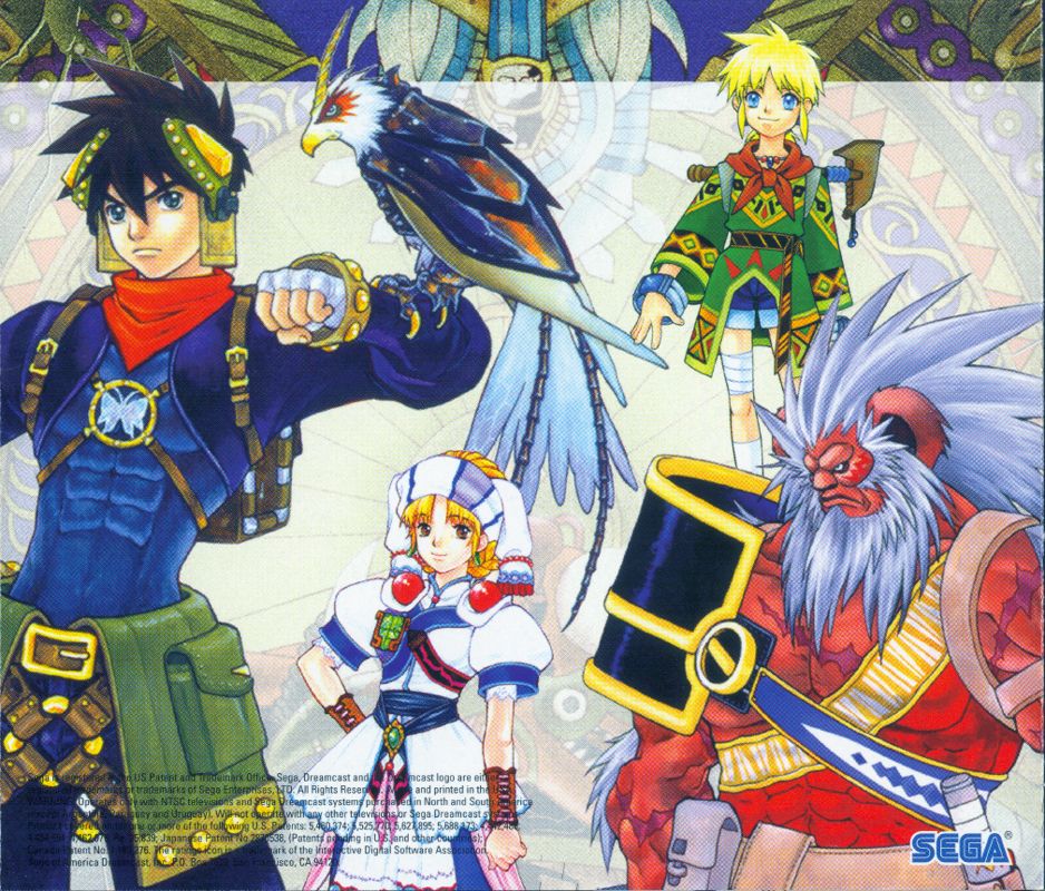 Inside Cover for Grandia II (Dreamcast): Left Inlay